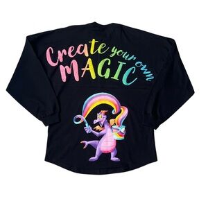 Disney Festival of the Arts 2023 Figment Spirit Jersey Chalk Art Black Sz Small